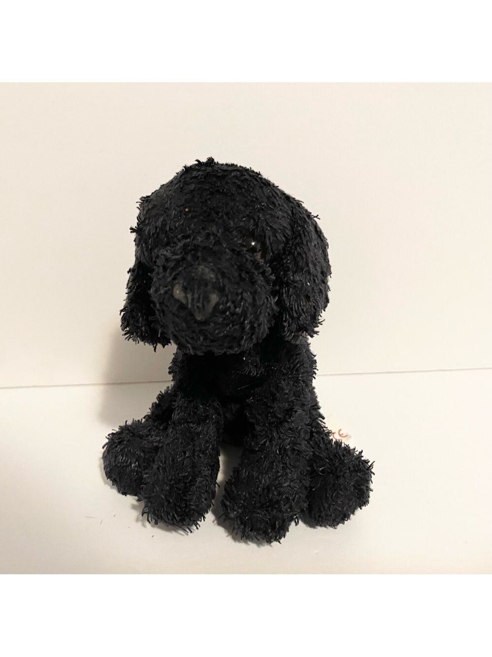 Russ Black Lab Plush Puppy Dog Black 5" Mini Bean Bag Stuffed Animal Toy